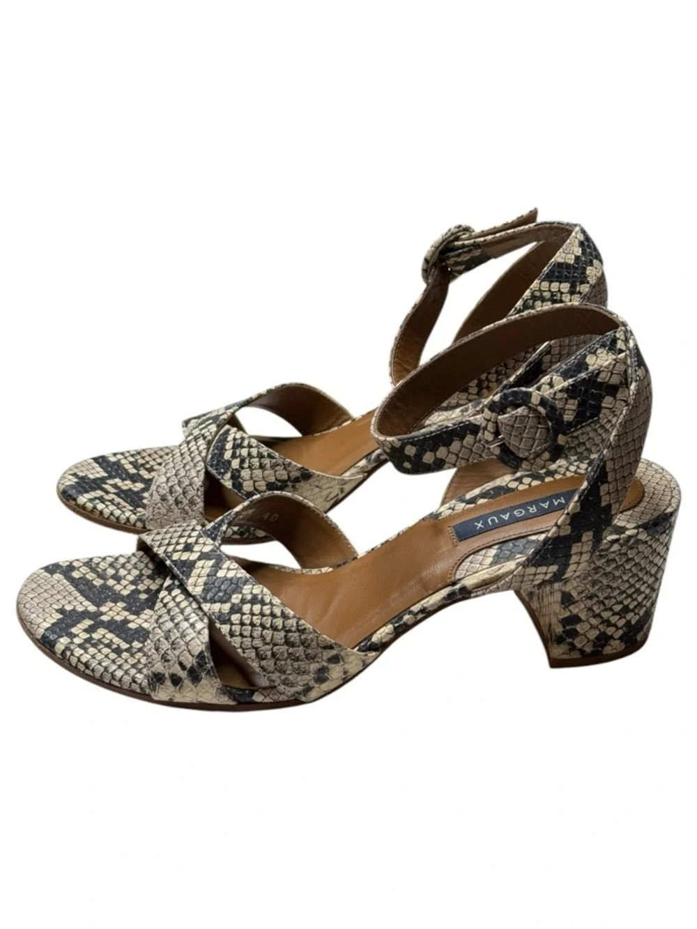 VHTF: Margaux 𓀬 The City Sandal 𓀬 Python Embossed 𓀬 40N 9N 9.5N 𓀬 Best Seller 𓀬